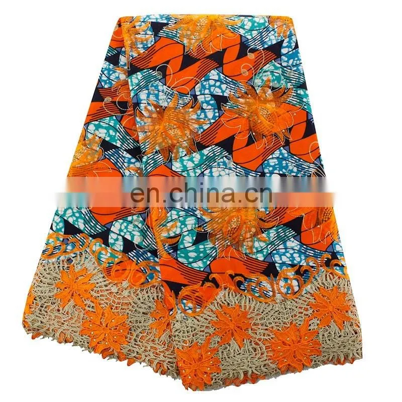 2016 new arrivals high quality wax with guipure