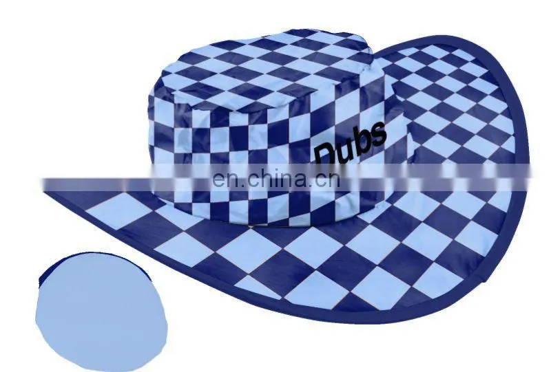 Hot !!! Latest style simple Cowboy Nylon foldable hat
