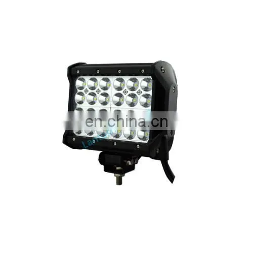 6.5inch quad row led light bar 72w spot combo beam IP68