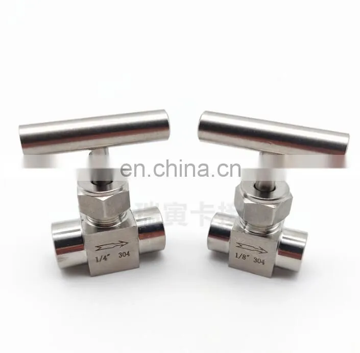 304 stainless steel inner needle valve G1/4 one-handle handle flow needle valve
