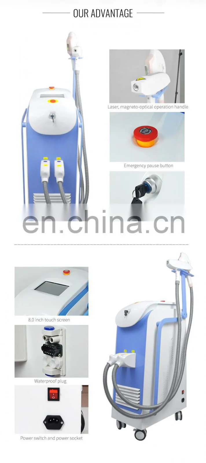 price qswitch laser opt hair tattoo pigmentation removal machine
