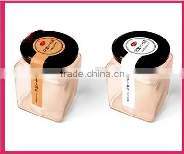 kraft paper stickers self adhesive stickers fot all kins of food,packaging bags,kraft paper label tags,stickers