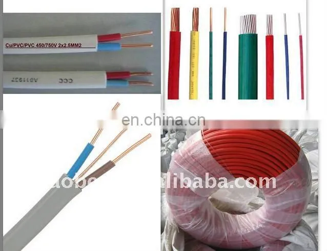 High Quality 1.5 mm 2.5 mm PVC Coated Copper Core Electrical Wire