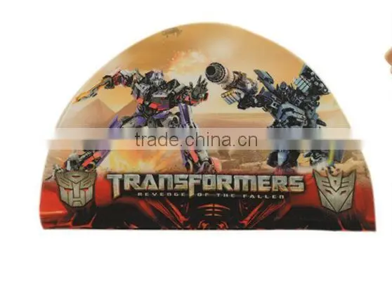SGS approved ironman swim cap, children fancy pattern design