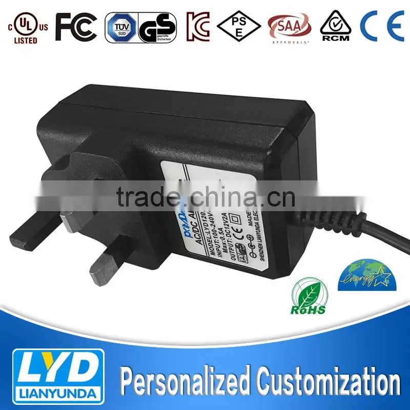 High quality 50/60Hz 24v 1.5a 36w ac dc transformer with CE SAA UL compliance