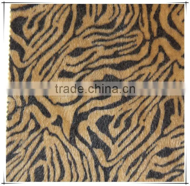 long pile fur fabric for hometextile upholstery sofa fabric tropical print upholstery fabric