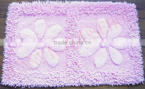 floral design bath mats chenille bath mat
