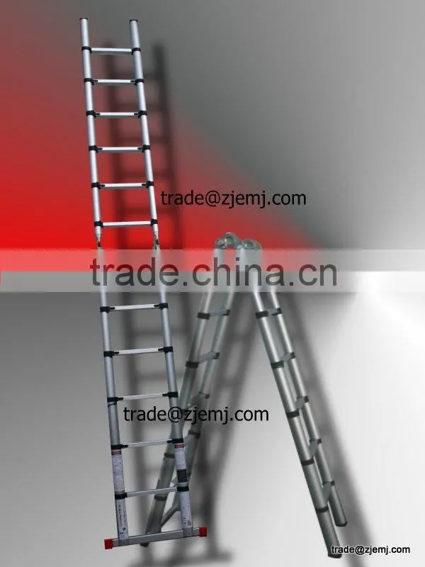 Aluminum alloy telescopic ladder