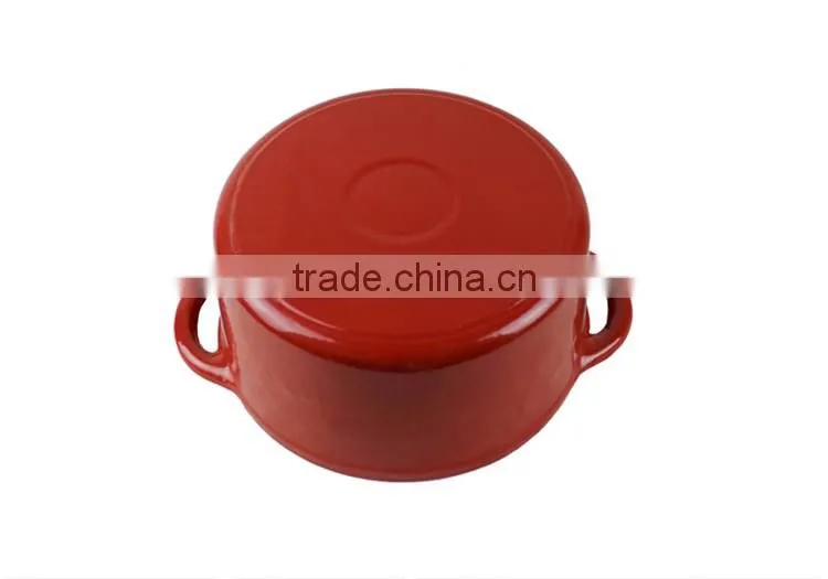Multi Color die cast iron enamel coating pot