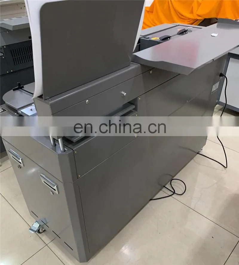 UK5 Automatic double run Silence Side eva glue book cover binding machine, a4 a3 hotmelt notebook binder stapler