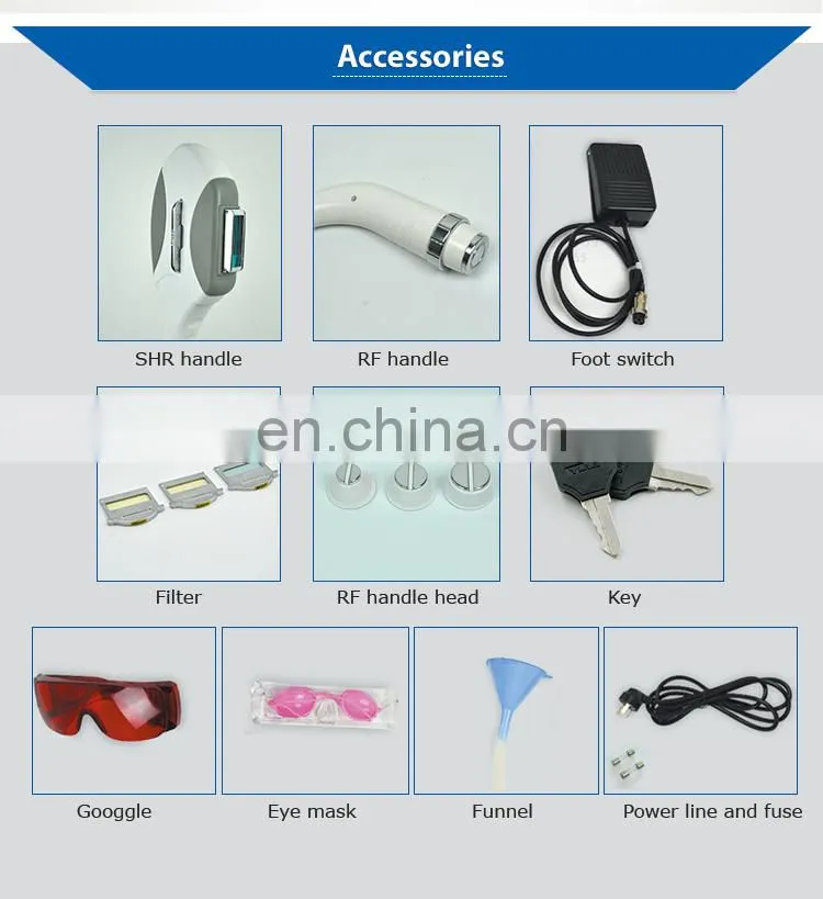 portable Opt RF Skin Care Hair Removal Rejuvenation Beauty machine factory price for sale