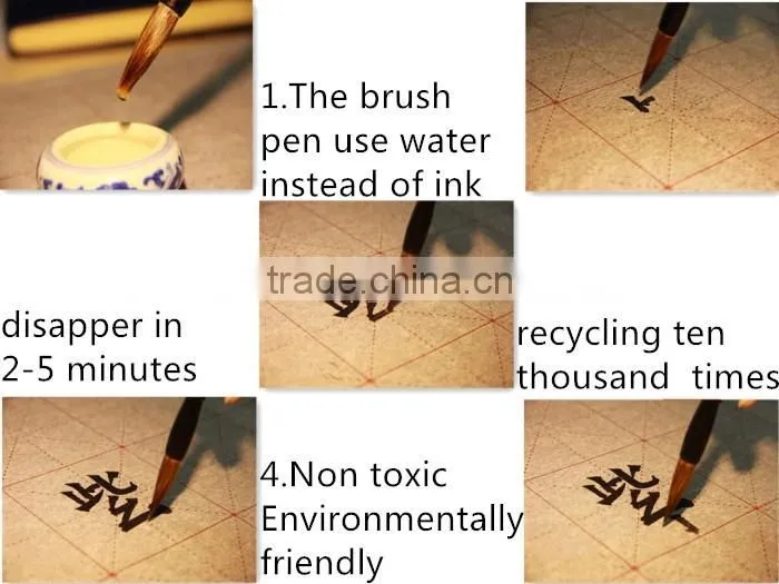 Ten thousand times use chinese calligraphy environmental water writing fabric