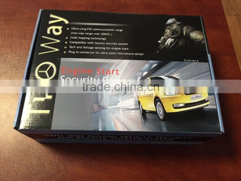 Chinese manufacturer remote engine start long rang two way car alarm system