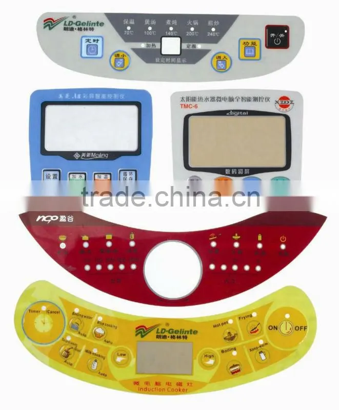 Mambrane switch panel sticker