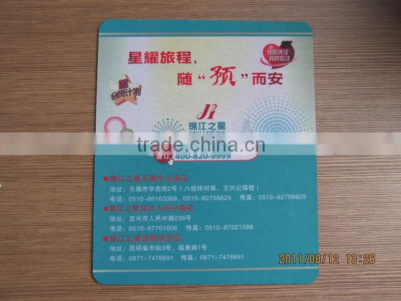 2015 Best Promotion Mouse Pad with Custom Design factory