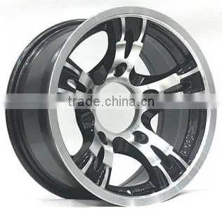 2016 top quality 16 inch 5 hole black auto rims