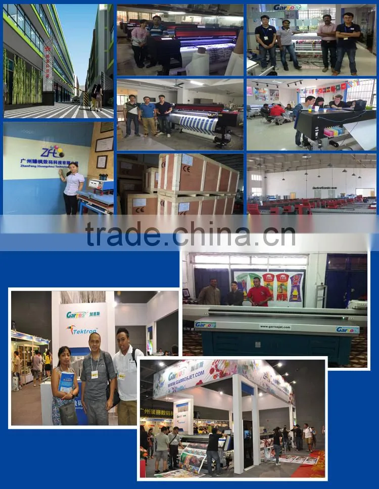 3.2m Speedy Solvent Printing Machinery Garros G5 With Konica KM512i 30pl Heads,240sqm/h