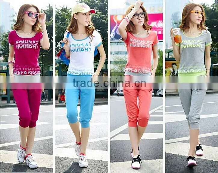 2015 New Fashion Women Clothing Suit Online Shopping Wholesale Fitness Apparel from China