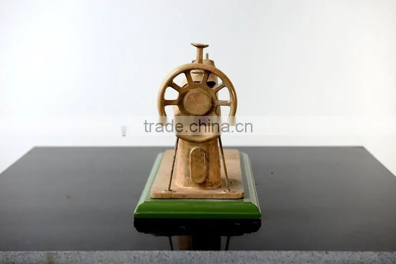Home Decoration Bronze Sewing Machine Statue Female Figure Sculpture Patented