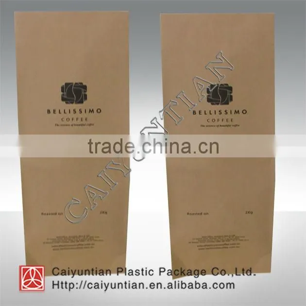 kraft paper packaging bag with clean window