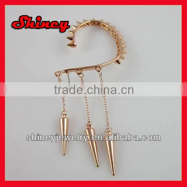 yiwu wholesale cheap jewelry crystal paved hook styled pearl earring