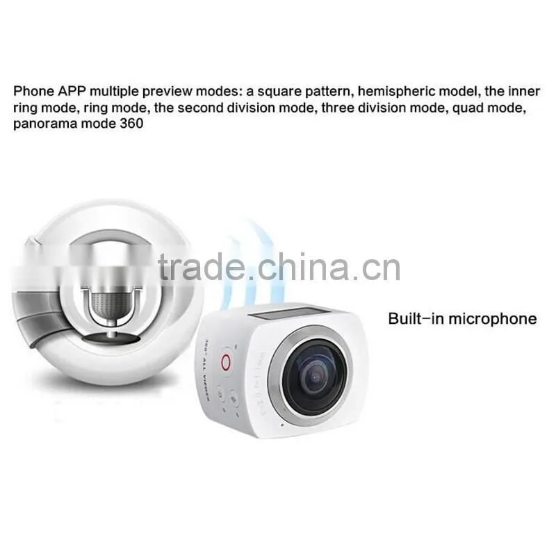 2016 Factory Price Panorama full HD 1080p sport camera V1 PRO 360 Action Camera Cube VR Mini Camera 360 Degrees Sports Camera
