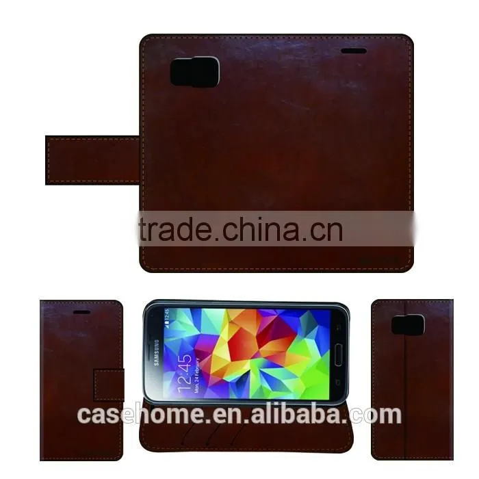 Standing Phone Shell Leather Flip Cover for Samsung Galaxy S6