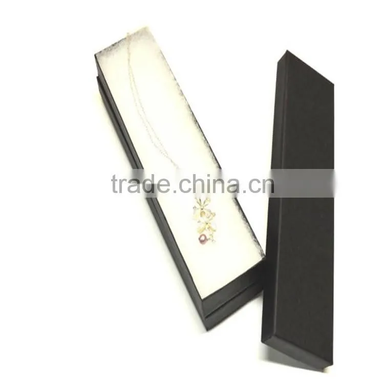 custom logo printing cardboard packaging paper box magnetic necklace gift box for jewelry wholesales
