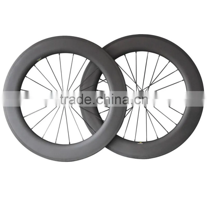 carbon clincher wheelset road bicycle wheel racing wheelset 86c with New R13/Novatec hub