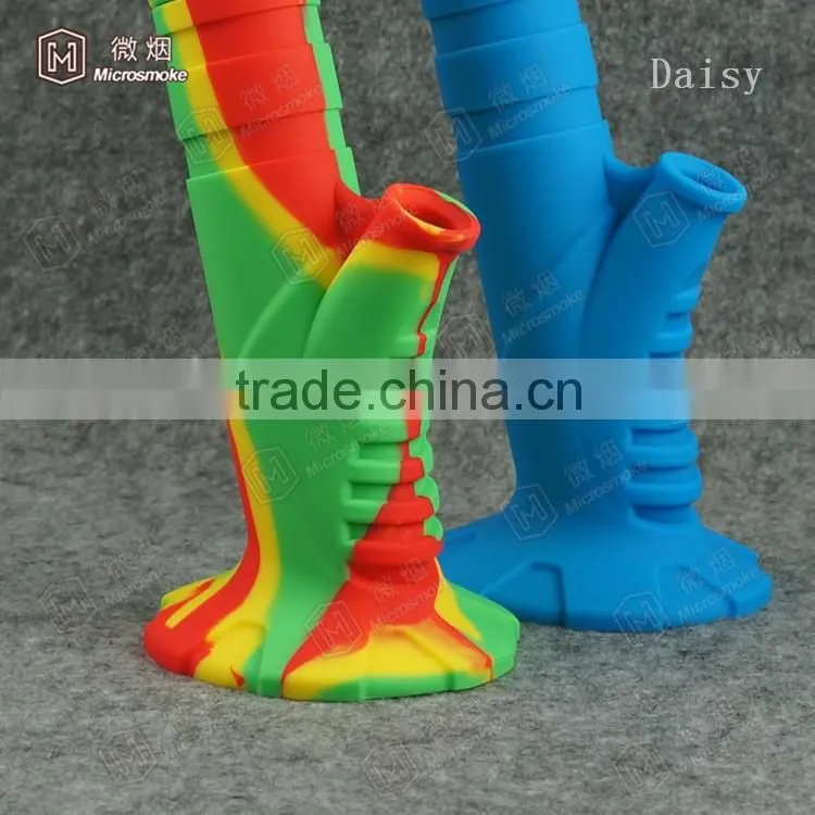 China manufacturers 216 new product silicone water bong rubber pipe for smoking 100% food grade silicone better than glass