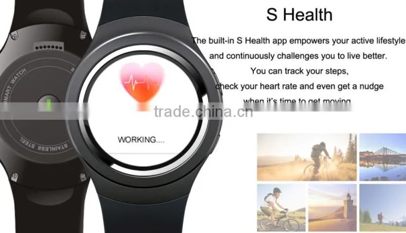 2016 X3 sim card smart watch 3g round smart watch MTK 6572 smartwatch sport