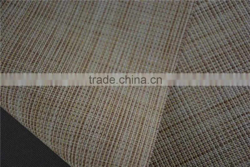 Table decoration PVC solid color disposable flaxen linen table placemat 45*30cm