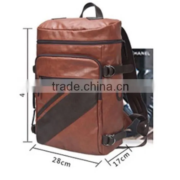 Urban elements twill PU leather men's bag travel
