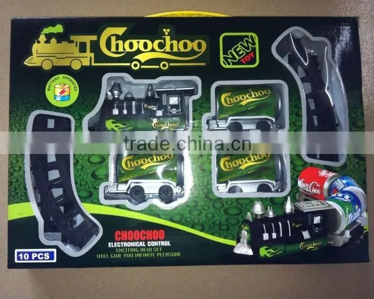 electric train toy, b/o trani toy, Coke cans train toy, promotion toy