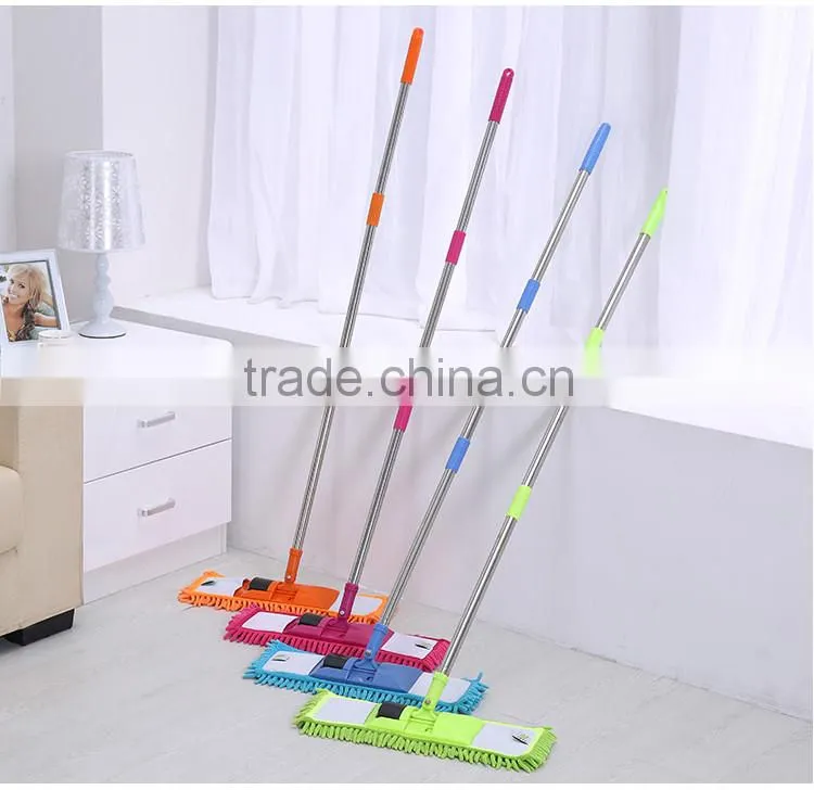 New item hand press flat cleaning mop & round spin mop