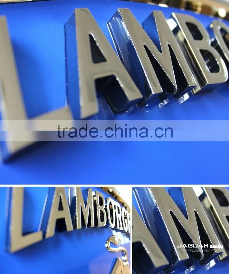 professional sign-making luxury metal effect lamborghini logo car emblems