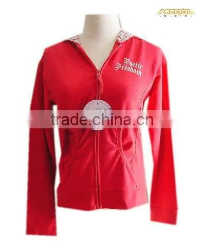 Women's Hooded fleece sports jacket
