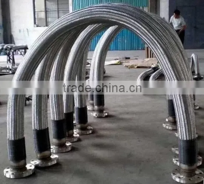 China manufactory latest metal flanged braid hose