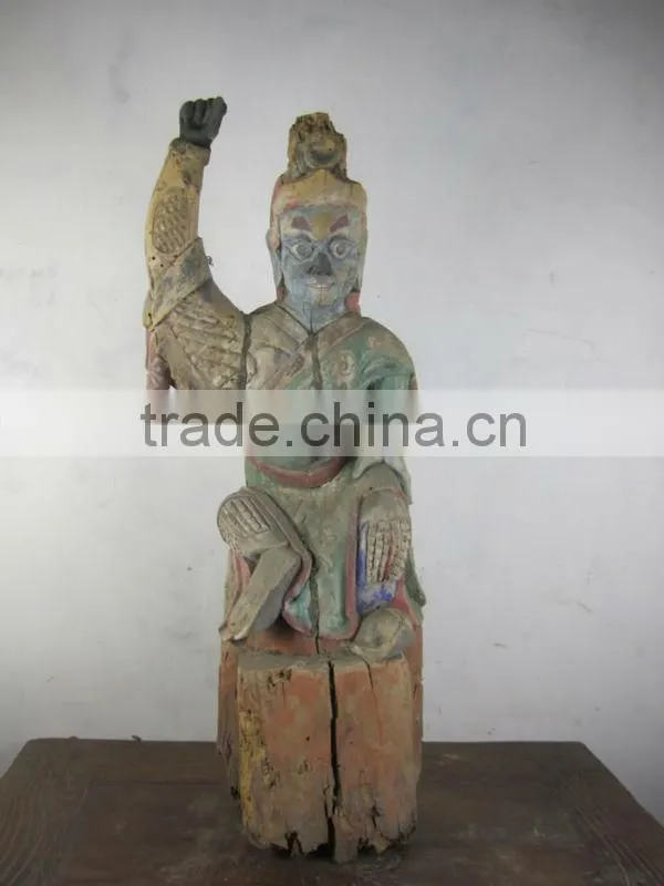 wooden buddha antique laughing buddha statue