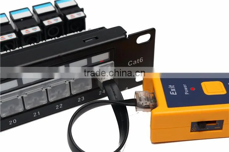 LED light cat6 patch panel network, cat6 patch panel 24 port