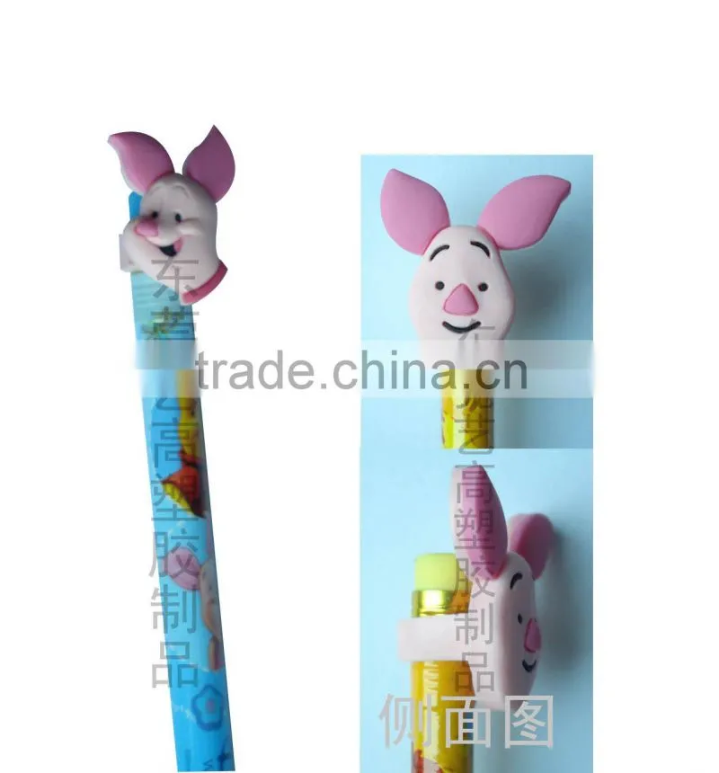 3D Teddy silicone gel spoon cover / silicone spoon cap