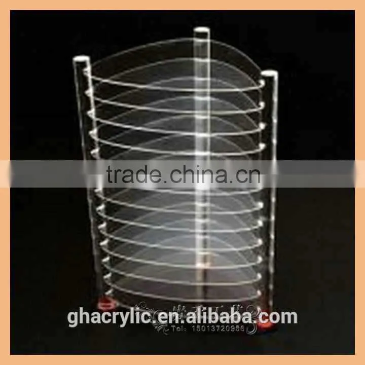 2015 Customized Size Decorate Leaf Acrylic tv shelf designs