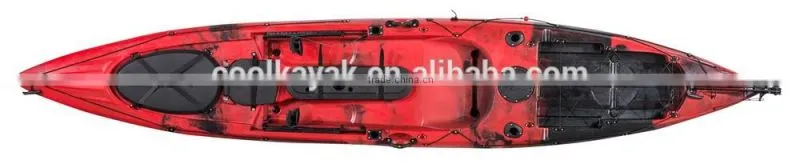 Dace pro Angler 14ft fishing kayak plastic canoe with pedel and motor kayak