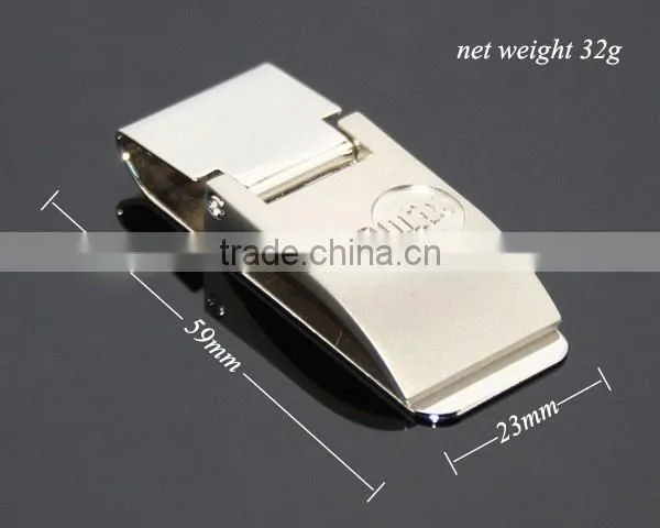 Promotional Customized Engraved Logo Zinc Alloy Metal Branded Money Clip