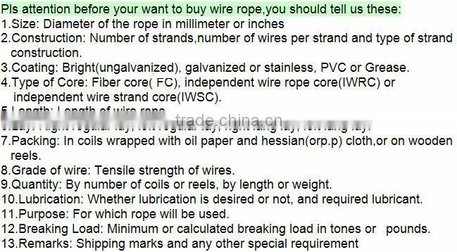 hot sale ungalvanized Steel Wire Rope