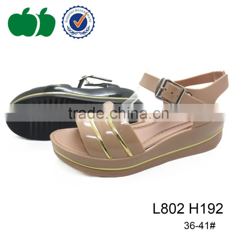 Proper price top quality pvc nude sexy platform sandals