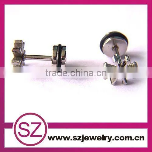 D95 stainless steel stud magnetic earrings