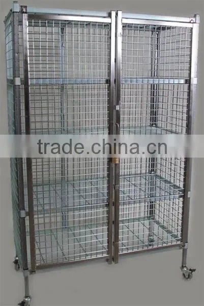Chrome Movable Wire Mesh Security Cage