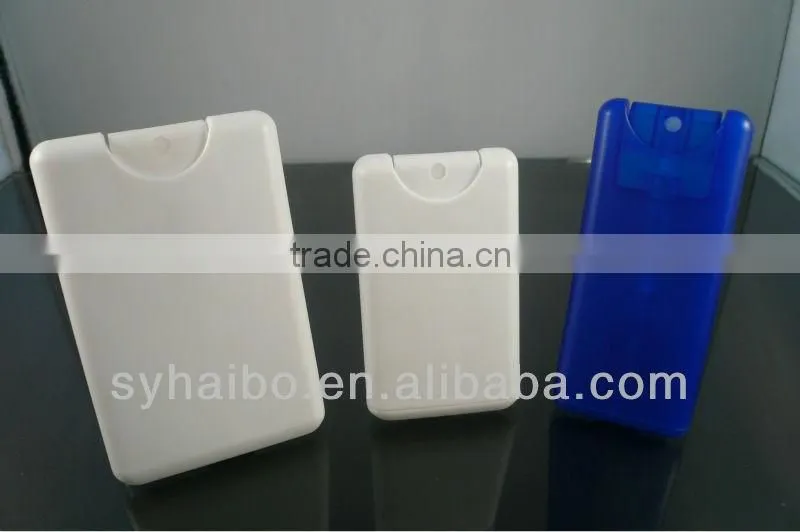 10ml/12ml/15mmll/20ml square card sprayer bottle for perfume, toner, hand sanitizer, liquid gum, antibacterial spray