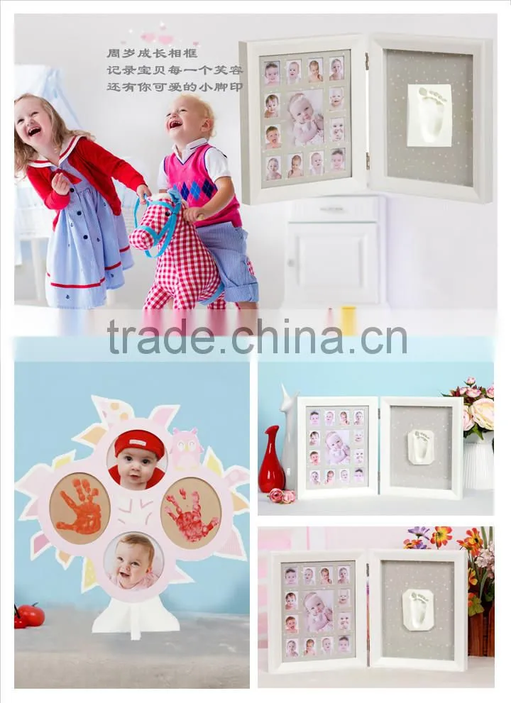 Best selling baby albums wood products first year frame kit